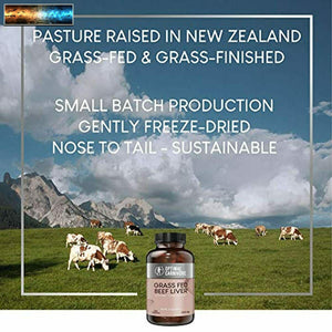 Grass Fed Beef Liver Capsules, Desiccated Beef Liver Supplement, Ancestral Super