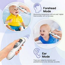 Load image into Gallery viewer, Goodbaby Ear Forehead Thermometer Fever Alarm and Memory Baby Kids Adults
