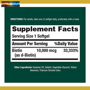 Biotin by Nature's Bounty, Vitamin Supplement, Supports Metabolism for Energy an