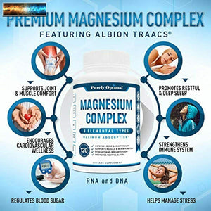 Premium Magnesium Complex - Magnesium Citrate, Malate, Taurate, Oxide, Aspartate