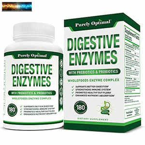 Premium Digestive Enzymes Plus Prebiotics & Probiotics - Digestive Enzyme Supple