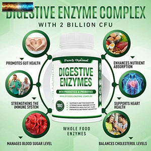 Premium Digestive Enzymes Plus Prebiotics & Probiotics - Digestive Enzyme Supple