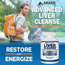 이미지를 갤러리 뷰어에 로드 , Arazo Nutrition Liver Cleanse Detox &amp; Repair Formula – 22 Herbs Support 60 Caps
