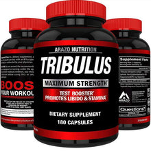 將圖片載入圖庫檢視器 Arazo Nutrition Tribulus Testosterone Booster with Estrogen Blocker 180 Cap
