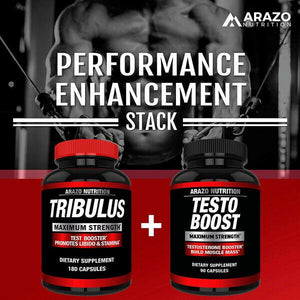 Arazo Nutrition Tribulus Testosterone Booster with Estrogen Blocker 180 Cap