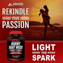 이미지를 갤러리 뷰어에 로드 , Arazo Nutrition Premium Horny Goat Weed Extract with Maca Root 100% Pure 60 Caps
