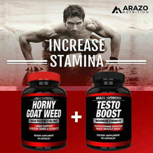 이미지를 갤러리 뷰어에 로드 , Arazo Nutrition Premium Horny Goat Weed Extract with Maca Root 100% Pure 60 Caps
