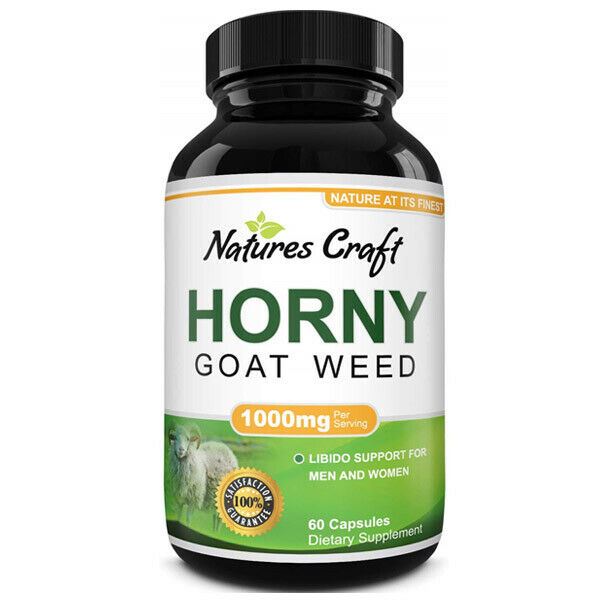 Natures Craft Horny Goat Weed Herbal Complex Extract for Men and Women 60 Caps