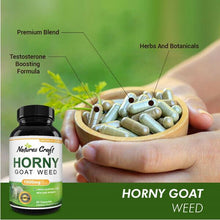 Load image into Gallery viewer, Natures Craft Horny Goat Weed Herbal Complex Extract for Men and Women 60 Caps
