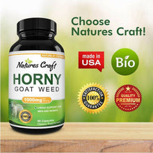 Load image into Gallery viewer, Natures Craft Horny Goat Weed Herbal Complex Extract for Men and Women 60 Caps
