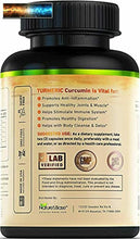 將圖片載入圖庫檢視器 Turmeric Curcumin with Ginger &amp; Apple Cider Vinegar, BioPerine Black Pepper, 95%
