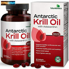 Load image into Gallery viewer, Futurebiotics Antarctic Krill Oil with Omega-3s EPA, DHA, Astaxanthin and Phosph
