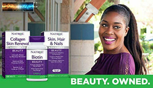 Natrol Biotin Beauty Tablets, Promotes Healthy Hair, Skin and Nails, Helps Suppo
