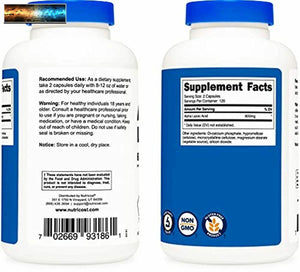 Nutricost Alpha Lipoic Acid 600mg Per Serving, 240 Capsules - Gluten Free, Veget