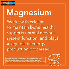 將圖片載入圖庫檢視器 NOW Supplements, Magnesium 400 mg, Enzyme Function, Nervous System Support, 180
