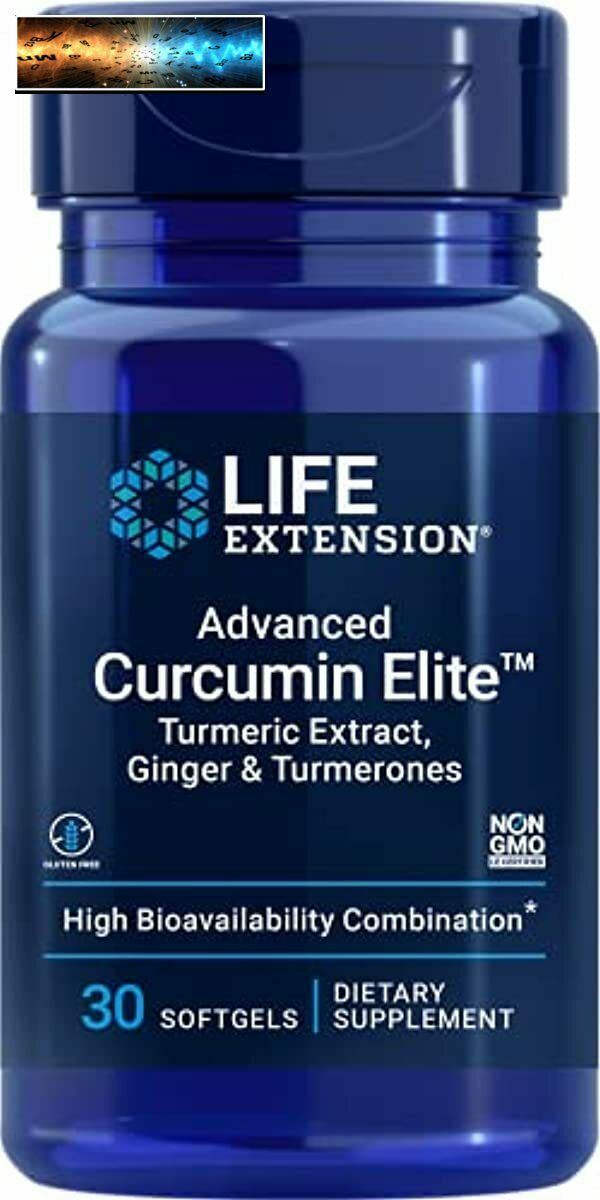 Life Extension Advanced Curcumin Elite Turmeric Extract, Ginger & Turmerones –