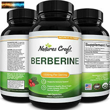 將圖片載入圖庫檢視器 Berberine 1000mg Supplement - Berberine HCL Active PK Metabolism Booster for Hea
