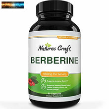 將圖片載入圖庫檢視器 Berberine 1000mg Supplement - Berberine HCL Active PK Metabolism Booster for Hea
