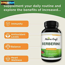 將圖片載入圖庫檢視器 Berberine 1000mg Supplement - Berberine HCL Active PK Metabolism Booster for Hea
