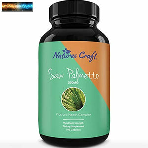 Natures Craft's Saw Palmetto Extract Berry Hair Loss Supplement for Hair Growth