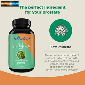 Natures Craft's Saw Palmetto Extract Berry Hair Loss Supplement for Hair Growth