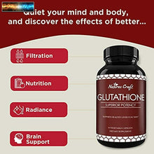 Load image into Gallery viewer, Pure Glutathione Supplement with Glutamic Acid - L Glutathione Pills with Silyma
