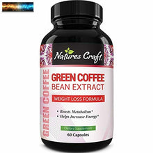 將圖片載入圖庫檢視器 Pure Green Coffee Bean Extract - Green Coffee Extract Caffeine Pills 50% Chlorog
