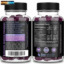 Load image into Gallery viewer, Sambucus Elderberry Gummies for Kids &amp; Adults (60 Count | 100mg) w/ Coconut Oil,
