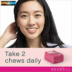 NeoCell Beauty Bursts Collagen Soft Chews, 2,000mg Collagen Types 1 & 3, Fruit P