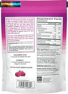 NeoCell Beauty Bursts Collagen Soft Chews, 2,000mg Collagen Types 1 & 3, Fruit P