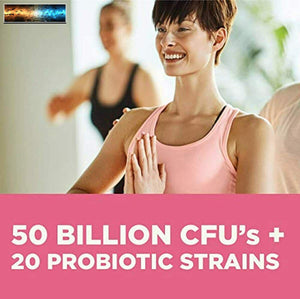 Probiotics for Women with 50 Billion CFU + 20 Strains, Complete Shelf-Stable Wom