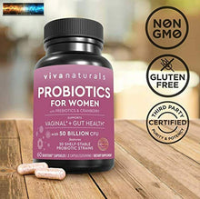 Load image into Gallery viewer, Probiotics for Women with 50 Billion CFU + 20 Strains, Complete Shelf-Stable Wom
