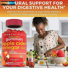 Charger l&#39;image dans la galerie, Organic Apple Cider Vinegar Gummies | 60 ACV Gummies with The Mother | Supports
