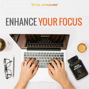Vital Vitamins Brain Booster Nootropics Enhance Focus Memory Clarity 30 Caps