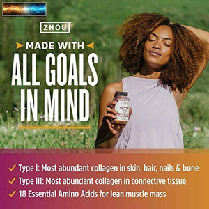 ZHOU Nutrition Collagen Peptides Gummies | Healthy Hair, Skin & Nails | Vitamin