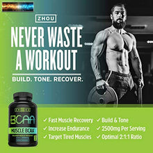 Load image into Gallery viewer, Zhou Muscle BCAA | Branched Chain Amino Acids | Build Muscle, Improve Recovery,
