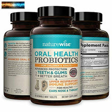 Load image into Gallery viewer, NatureWise Oral Health Chewable Probiotics | Supports Healthy Teeth, Gums, &amp; Bet
