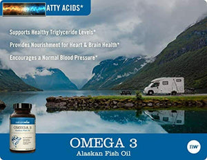 NatureWise Omega 3 Wild Alaskan Fish Oil (Burpless) 2000mg for Heart Health, Cho