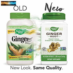 Nature's Way Premium Herbal Ginger Root, 1,100 mg per serving, 240 Capsules