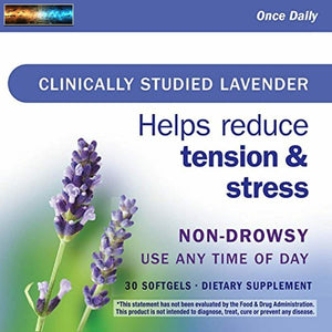 Nature's Way CalmAid, Non-drowsy clinically Studied Lavender, Easy-to-Swallow, G