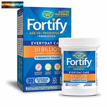 Load image into Gallery viewer, Nature’s Way Fortify 50+ Probiotic, 30 Billion Live Cultures, 11 Strains, Preb
