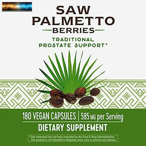 Nature's Way Saw Palmetto Berries; 585 mg; Non-GMO Project Verified; TRU-ID Cert