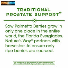 Load image into Gallery viewer, Nature&#39;s Way Saw Palmetto Berries; 585 mg; Non-GMO Project Verified; TRU-ID Cert
