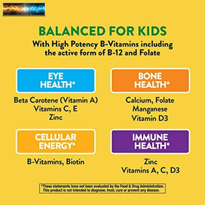 Nature's Way Alive! Children's Premium Chewable Multivitamin, Gluten Free, 120 C