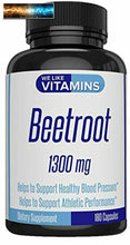 Load image into Gallery viewer, New Formula Beet Root 1300mg 180 Veggie Capsules - Beet Root Capsules - Help Sup
