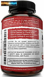 Apple Cider Vinegar Capsules with Mother 1600mg - 120 Vegan ACV Pills - Best Sup