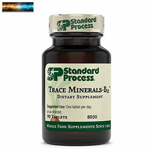 Standard Process Trace Minerals-B12 - Whole Spleen, Bone Health, Immune Support