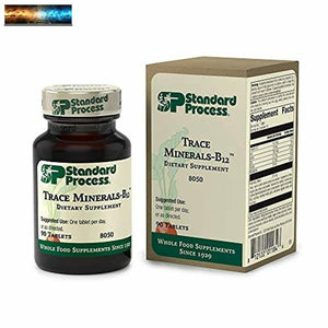 Standard Process Trace Minerals-B12 - Whole Spleen, Bone Health, Immune Support