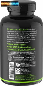 SVETOL Green Coffee Bean Extract, 90 Liquid Softgels with 400mg of Clinically-Pr