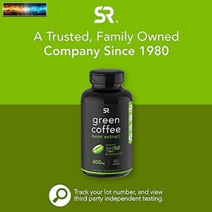 SVETOL Green Coffee Bean Extract, 90 Liquid Softgels with 400mg of Clinically-Pr